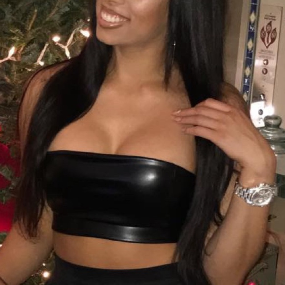PLT LEATHER MINI CORSET